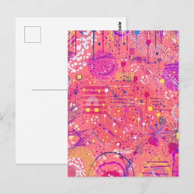 Cartão Postal Jubilation: Arte Maximalista (Frente/Verso)