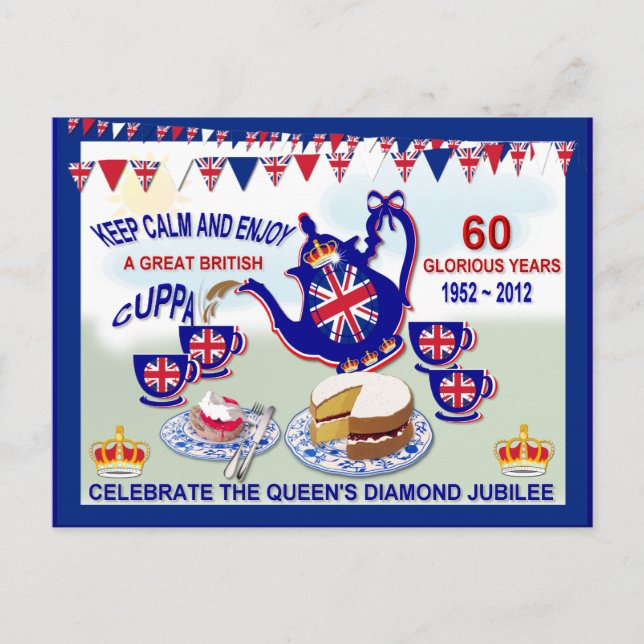 Cartão Postal Jubilee Celebration Tea ~ Postcard (Frente)