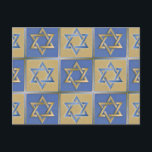 Cartão Postal Judaica Star De David Metal Dourado Azul<br><div class="desc">Você está vendo a coleção de Design Lee Hiller. Roupa,  Ofertas e Coleções Lee Hiller Fotografia ou Coleção de Arte Digital. Você pode ver sua fotografia da Nature em http://HikeOurPlanet.com/ e seguir seu blog de caminhada no Hot Primavera National Park.</div>