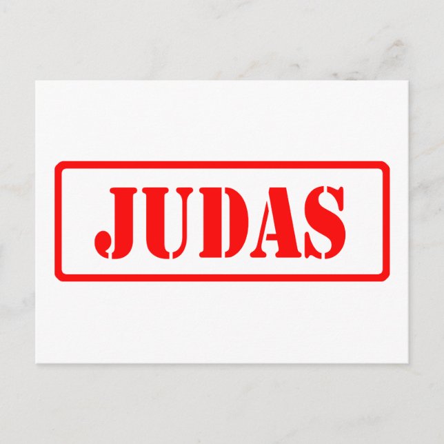 Cartão Postal Judas (Frente)