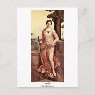 Cartão Postal Judith Por Giorgione