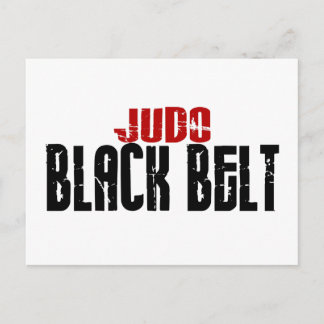 Cartão Postal Judo Black Belt