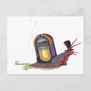Cartão Postal Jukebox Snail