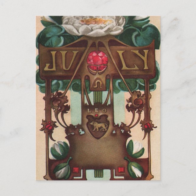 Cartão Postal Julho - Leo (Frente)