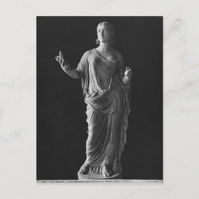Cartão Postal Julia Mamaea mãe do imperador Severus Alexander (Frente)