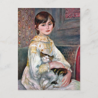 Cartão Postal Julie Manet (Criança Com Cat) Renoir