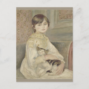 Cartão Postal Julie Manet por Pierre-Auguste Renoir