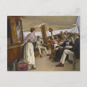 Cartão Postal Julius LeBlanc Stewart- On Yacht "Namouna", Veneza