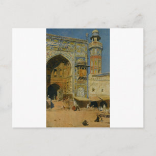 Cartão Postal Jumma Musjed Lahore Índia por Edwin Lord Weeks