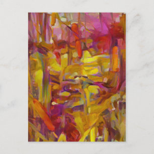 Cartão Postal junco na natureza cores vibrantes A.I. 