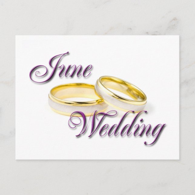 CARTÃO POSTAL JUNE WEDDING (Frente)