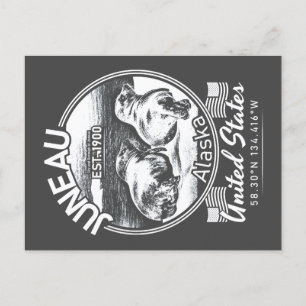 CARTÃO POSTAL JUNEAU ALASKA - FEIJÃO ENGRAÇADO