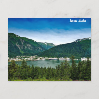 Cartão Postal Juneau, cena de montanha do Alasca