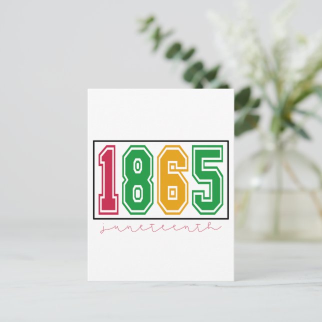 Cartão Postal Juneteenth - História Negra (Em pé/Frente)