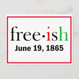 Cartão Postal Juneteenth Livre Fim da Escravidão