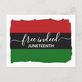 Cartão Postal JUNETEENTH Moderno Livre de Verdade