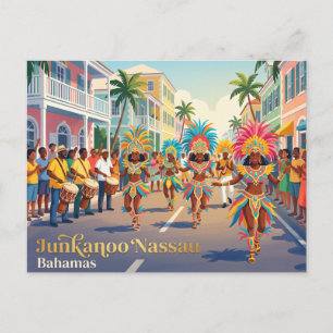 Cartão Postal Junkanoo Nassau Bahamas