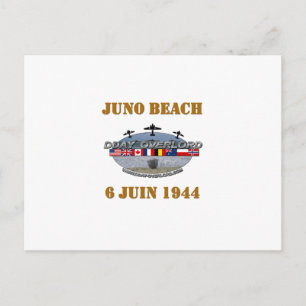 Cartão Postal Juno Beach 1944 Normandie
