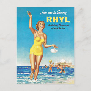 Cartão Postal Junte-se a mim em Sunny Rhyl