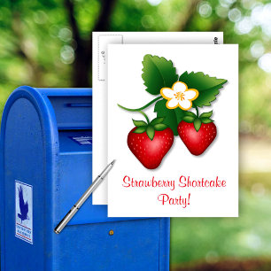 Cartão Postal Junte-se à nossa Festa de Atalho de Morango