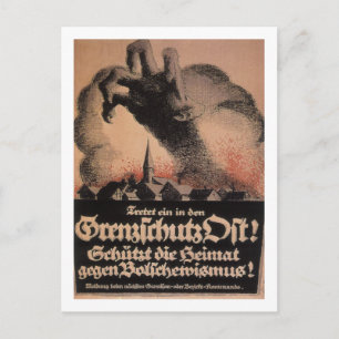 Cartão Postal Junte-se ao Poster Guarda_Propaganda da Fronteira