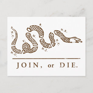 Cartão Postal Junte-se ou die libertarian