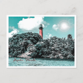CARTÃO POSTAL JUPITER FLORIDA - JUPITER INLET LIGHTHOUSE