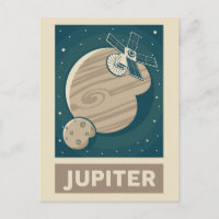 Jupiter Retro Galaxy Satélite