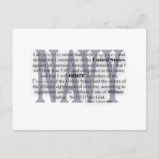 Cartão Postal juramento do marinho