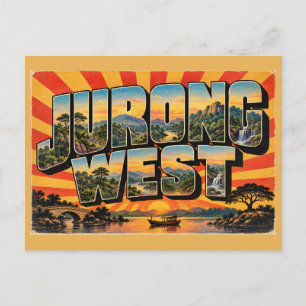 Cartão Postal Jurong West Hills Floresta Tropical Rio Viagem Vin