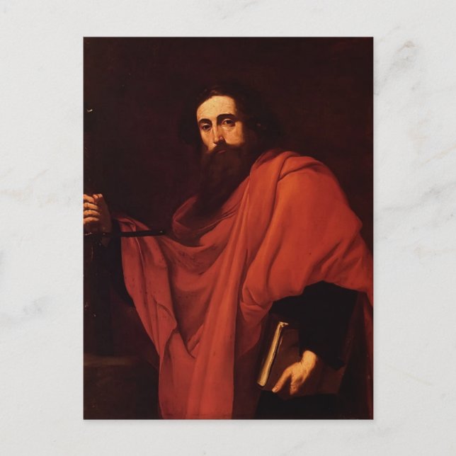 Cartão Postal Jusepe de Ribera - Santo Paul (Frente)