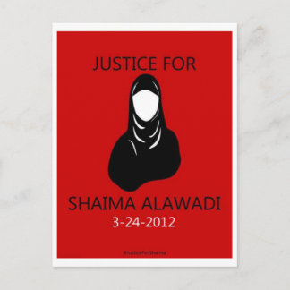 Cartão Postal Justiça para Shaima Alawadi