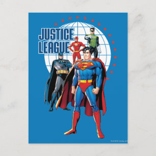Cartão Postal Justice League Global Heroes