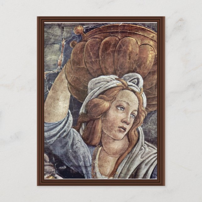 Cartão Postal Juventude De Moisés, Detalhe De Botticelli Sandro (Frente)