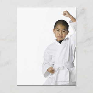 Cartão Postal juventude praticando artes marciais 3