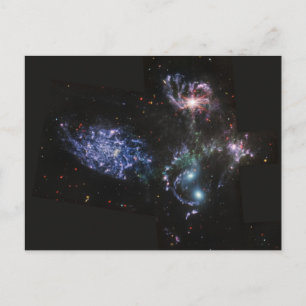 Cartão Postal JWST James Webb Telescópio Espacial Stephan's Quin