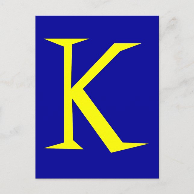 CARTÃO POSTAL K (Frente)
