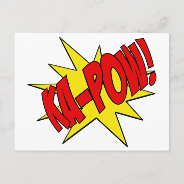 Cartão Postal ka-pow (Frente)