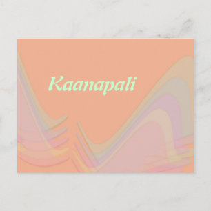 Cartão postal Kaanapali Maui Havaí Asas Pastel