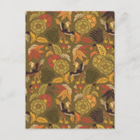 Kabuki Floral Vintage Padrão Japonês