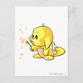 Cartão Postal Kacheek Amarelo