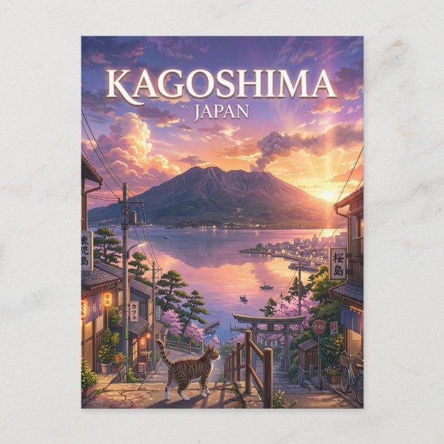 Cartão Postal Kagoshima, Japão (Frente)