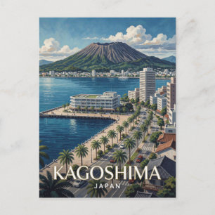 Cartão Postal Kagoshima Japão Sakurajima Viagem
