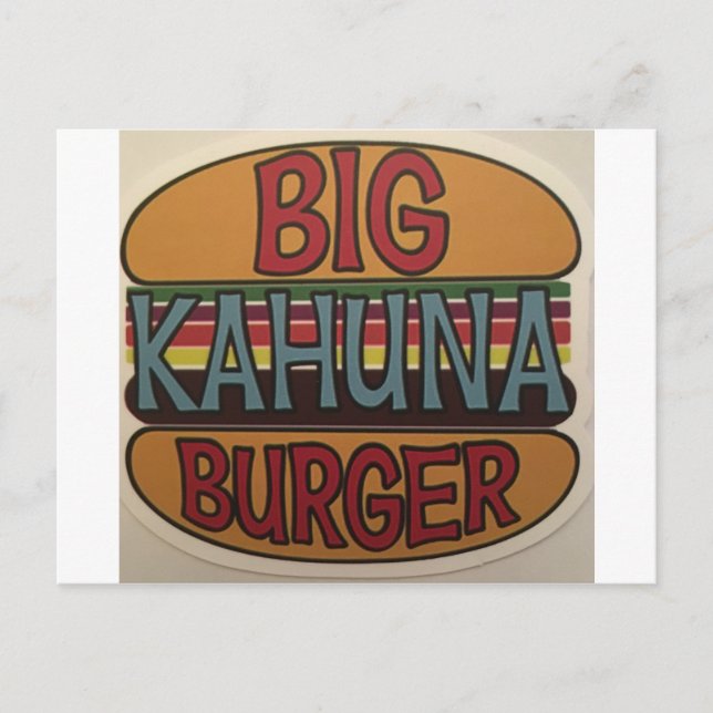 Cartão Postal Kahuna Burger (Frente)