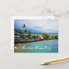 Cartão Postal Kailua Kona Pier Hawaii - Pintor a óleo Arte Digit