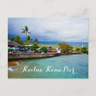 Cartão Postal Kailua Kona Pier Hawaii - Pintor a óleo Arte Digit