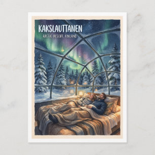 Cartão Postal Kakslattannen Arctic Resort Saariselkä Finlândia