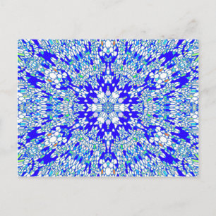 Cartão Postal Kaleidoscópio Azul