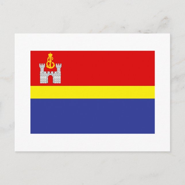 Cartão Postal Kaliningrado Oblast Flag (Frente)