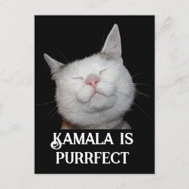 Cartão Postal Kamala é Purrfect